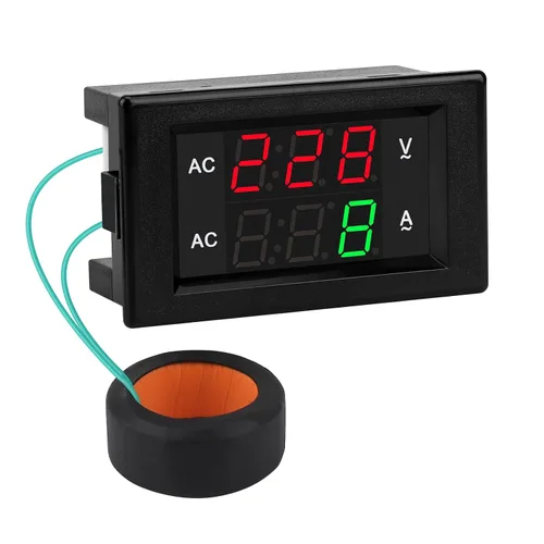 Vista 8 de DROK DC 4.5-100V Multímetro digital con voltímetro, amperímetro y panel de medidor de voltaje, medidor de amperios DC, medidor de voltaje, probador