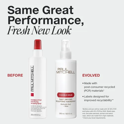 Vista 2 de Paul Mitchell Spray para esculpir de secado rápido, fijación media, acabado táctil, para todo tipo de cabello