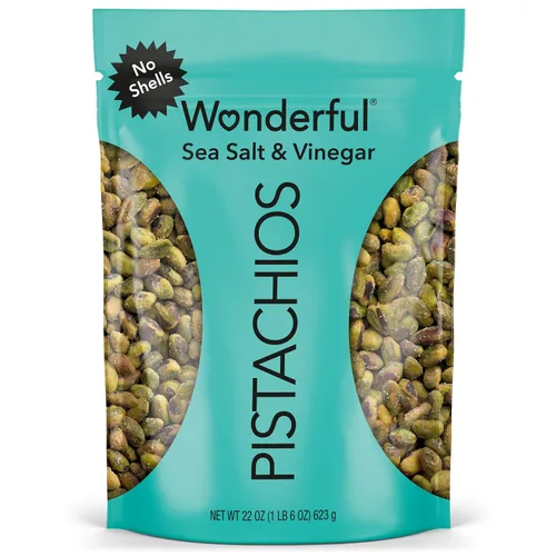 Vista 20 de Maravillosos Pistachos Sin Cáscara, Nueces Asadas al Chile, Bolsa resellable de 22 onzas, Aperitivos con Proteína, Sin gluten, Snack Saludable