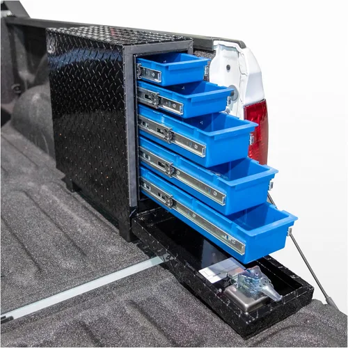 Vista 6 de UWS EC20032 Caja de herramientas de aluminio de pared pesada de aluminio de 18 pulgadas con 5 cajones