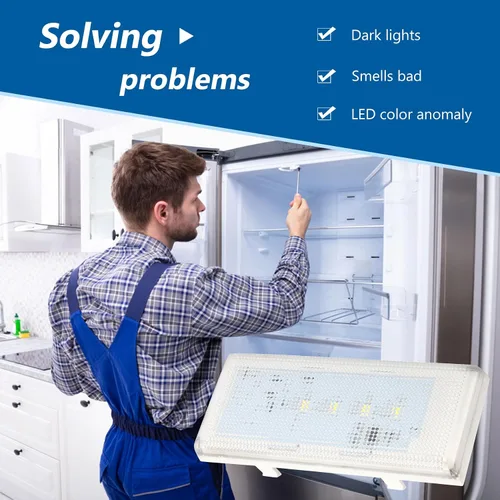 Vista 5 de Luz LED principal del refrigerador 2024 en refrigerador para Whirlpool WRS325FDAM02 Whirlpool WRS325FDAM04 WRS325FDAM WRS322FDAM04 WRS322FDAW04