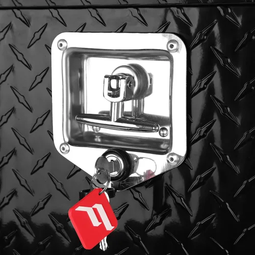 Vista 4 de FORWODE Caja de herramientas de 18 Pulgadas para Carrocería de Camión, de Aluminio, para Camión con Remolque, Caja de Herramientas para Camioneta