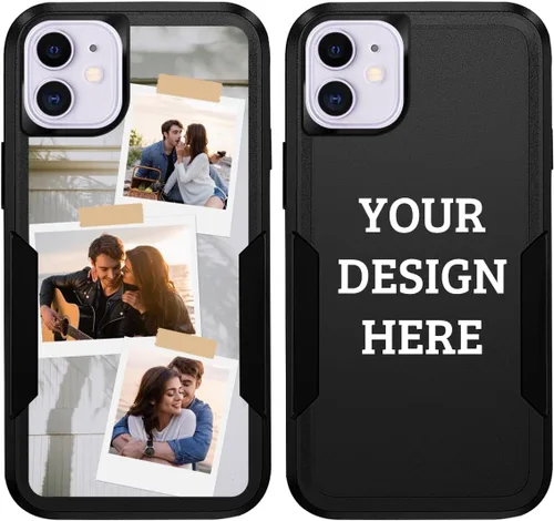 Vista 21 de Fundas de teléfono personalizadas con múltiples imágenes para iPhone 11 Pro Max, imágenes personalizadas, protección contra caídas, cuerpo completo