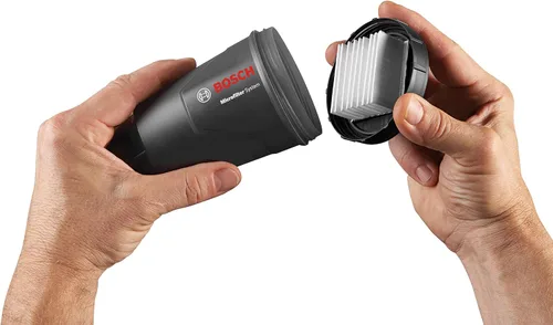 Vista 5 de BOSCH GSS20-40 Lijadora de Acabado Orbital de 1/4 Hoja, 2 Amp, 12000 OPM con Colector de Polvo