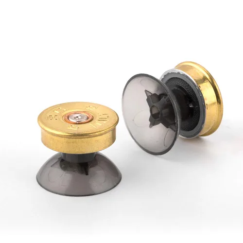 Vista 4 de Metal Thumbsticks Joysticks for Xbox One Controller, Analog Grip Button Replacement Parts for Xbox One SXSeries SX Controllers(Retro-Design Gold)