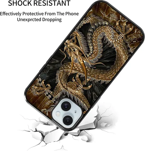 Vista 91 de Funda para iPhone Air - Dragón dorado chino