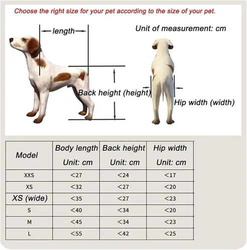 Vista 3 de Silla de ruedas para perros para patas traseras, silla de ruedas para perros, para patas traseras, carrito de rehabilitación para perros