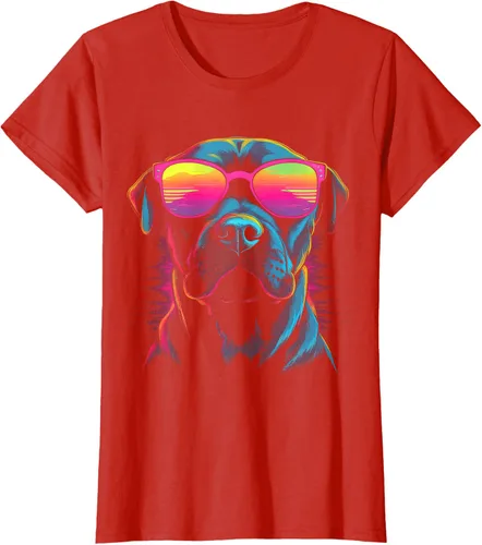 Vista 63 de Pit Bull Mom Dog Lover Colorido Artistic Pitbull Owner - Camiseta para mujer, Negro