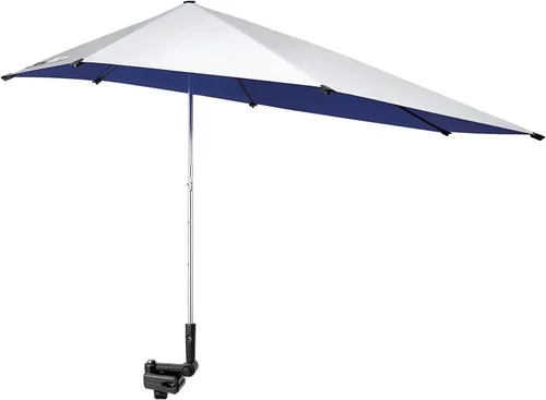 Vista 11 de G4Free - Sombrilla para silla de playa, carrito de golf, silla de ruedas, cochecito, grada, patio (negro)