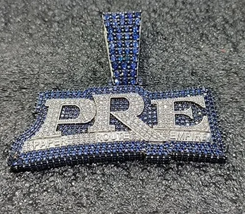 Vista 5 de DTJEWELS - Juego de puntas de corte redondo de 3.00 quilates con diamantes y zafiro azul para hombre, con nombre personalizado, plata de ley 925