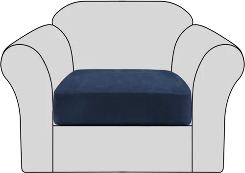 Vista 18 de Fundas de cojín elásticas de terciopelo para sofá, fundas de cojín de felpa suave, protector de muebles, funda de cojín antideslizante con parte