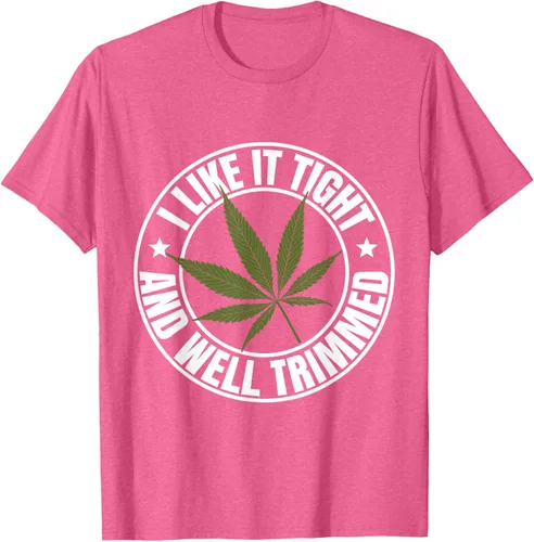 Vista 28 de Weed Cannabis Medical Marihuana I Like It Camiseta ajustada y recortada, Negro, S