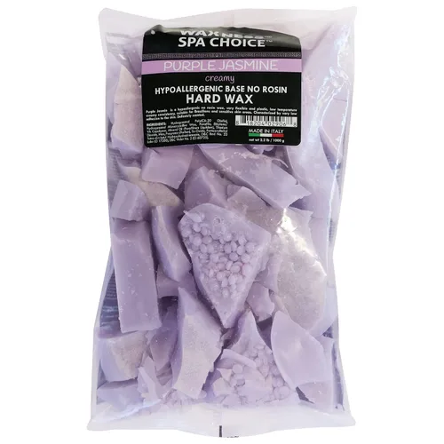 Vista 6 de Waxness Spa Choice - Perlas de cera dura cremosa sin colofonia de jazmín morado, 2.2 libras / 2.2 lbs