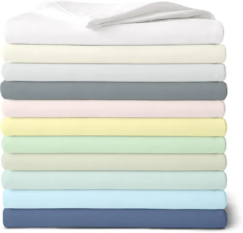 Vista 9 de Purity Home - Juego de sábanas 100% algodón de 400 hilos, percal refrescante, con bolsillo profundo elástico, ropa de cama de 3 piezas, lujo