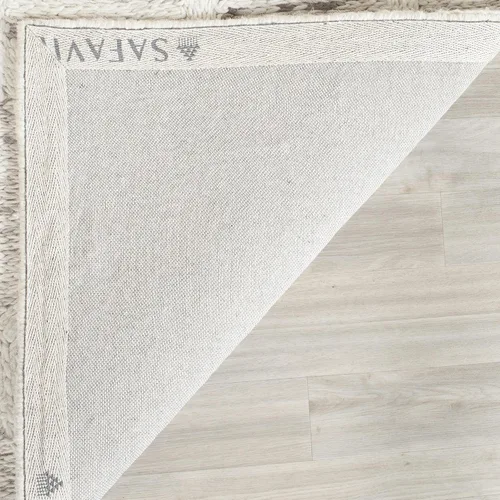 Vista 3 de Alfombra premium de lana hecho a mano, color marrón claro y marfil de la colección Safavieh Himalaya HIM121A, Lana