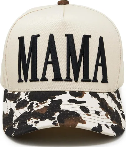 Vista 149 de Funky Junque Gorra de béisbol de 2 tonos para camionero adulto Misbehavin' - Leopardo/Beige