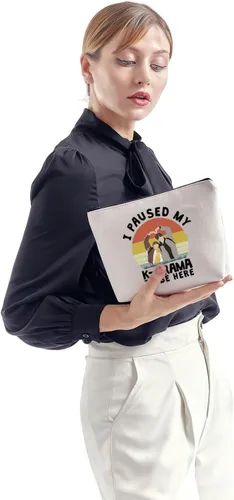 Vista 6 de ZJXHPO Regalo K Drama para fanáticos del programa de televisión coreano I Paused My KDrama To Be Here K Drama Bolsa de cosméticos coreano amante