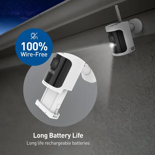 Vista 5 de Kit de seguridad inalámbrico AllSecure650™ 2K con 4 cámaras sin cables y NVR Power Hub