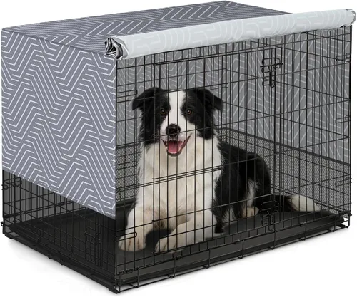 Vista 16 de Explore Land Funda transpirable para jaula de perro, ventilación de malla de 4 lados, funda básica para perrera para mascotas, todos los lados