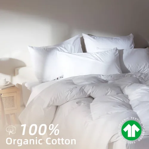 Vista 5 de Ousidan Goose Feather Down Comforter Calking Size,100% Organic Cotton Duvet Insert,All-Season Luxury Duvet Insert