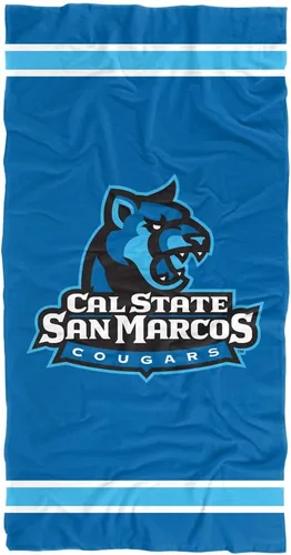 Vista 178 de LOGOVISION Manta Abilene Christian University, 30 x 60 pulgadas, logotipo primario CottonFront/PolyBackBeachTowel