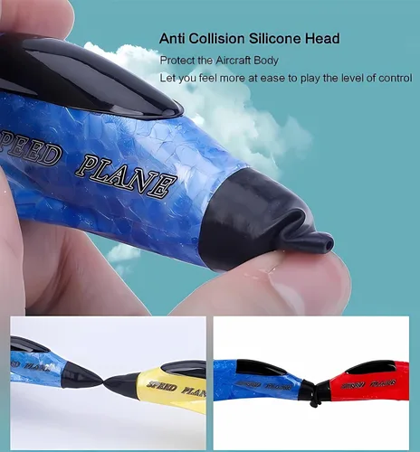 Vista 7 de Avión inalámbrico de juguete con luces, recargable por USB SU-35 RC planeador de avión de control remoto, espuma resistente a caídas al aire libre