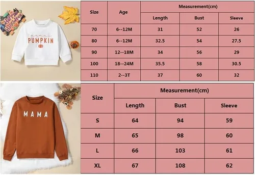Vista 7 de Mommy and Me - Disfraz familiar a juego, sudadera de manga larga, sudadera con letras