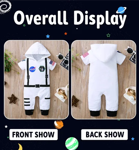 Vista 3 de Disfraz de astronauta para bebé niño y niña