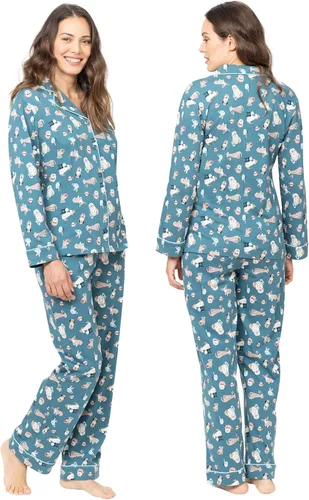 Vista 22 de PajamaGram Conjunto de pijama para mujer – Pijama para mujer, jersey novio, 100% algodón