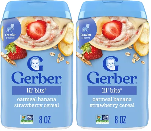 Vista 22 de Gerber Cereal de avena con plátano y fresa, 8 onzas, paquete de 5