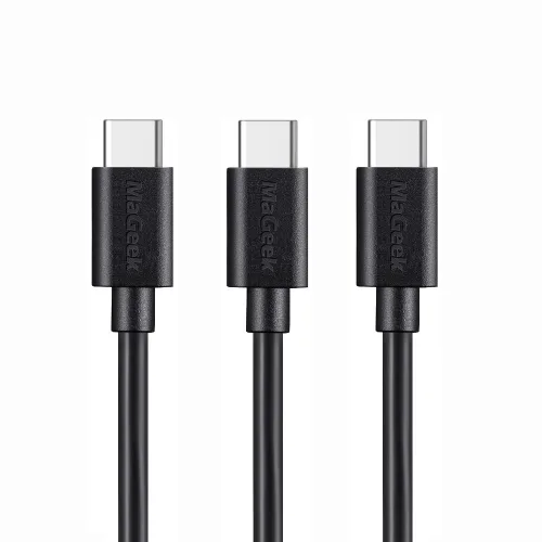 Vista 8 de MaGeek Cable USB C a USB C, [corto de 1 pie, paquete de 5] 60 W PD USB-C cable de carga rápida para iPhone 15, iPad, MacBook Pro, Samsung Galaxy
