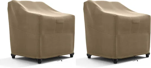 Vista 11 de Funda para silla de muebles de exterior de patio - Premium Heavy Duty - Gris