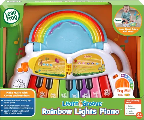 Vista 6 de LeapFrog Piano de luces arcoíris para aprender y tocar