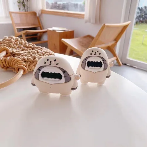 Vista 6 de Funda para AirPods Pro, diseño de dibujos animados en 3D, de lujo, a la moda, linda y divertida estética para niñas, hombres, adolescentes, niños