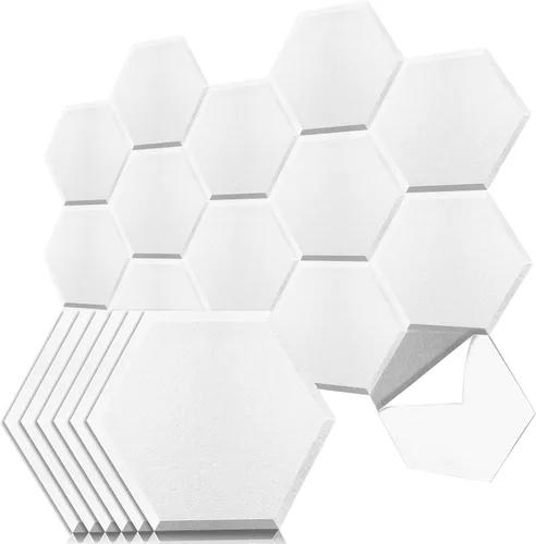Vista 12 de Art3dwallpanels Paquete de 12 paneles acústicos autoadhesivos, 14" X 12" X 0.4" paneles de pared insonorizados, paneles de absorción de sonido