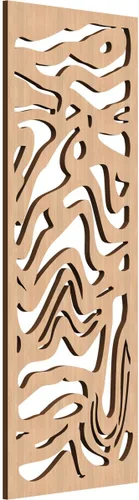Vista 151 de 9 3/8"W x 24 3/8"H x 1/4"T Northfield Decorativos Paneles de Pared de Madera Calado, Abedul