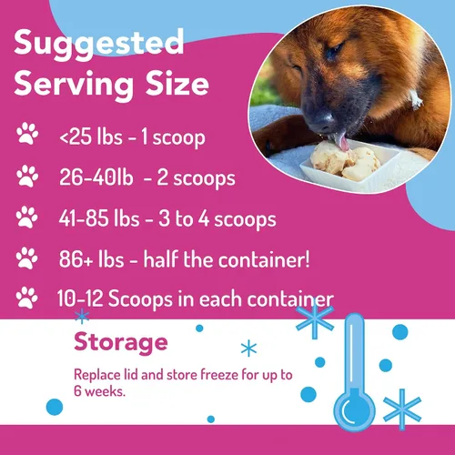 Vista 4 de Mezcla de helado para perros Puppy Scoops: maple con tocino - Agregue agua y congele en su hogar