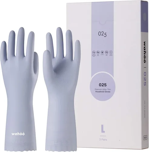 Vista 10 de WG Todo Individual Dishwashing, Latex Free, Skin-Friendly, Dishes Washing, Reusable, DEHP-Free, Non-Slip, Household Kitchen Gloves