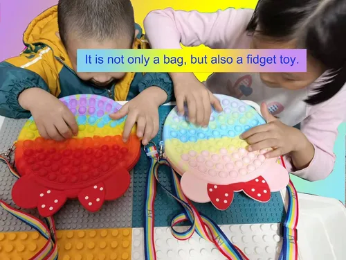 Vista 6 de Bolso cruzado Pop para niñas, Macarrón