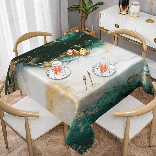 Vista 30 de Mantel decorativo con patrón azteca, estilo nativo étnico, bohemio, geométrico, verde, para cocina, banquete de fiesta y vacaciones, color negro