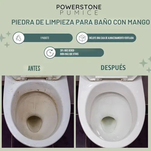 Vista 2 de Piedra pómez de limpieza con asa. Alta densidad, resistente, grano fino.