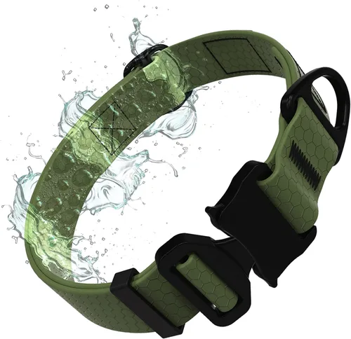Vista 12 de Tuff Pupper Collar de acción impermeable para perros Collar de perro resistente al agua A prueba de desgarros y sin olor Herrajes metálicos