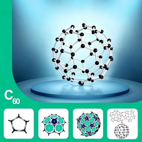 Vista 5 de EXBEPE Kit de modelo molecular de química 452 piezas con C60, conjunto de ciencia educativa Aprendizaje Química Átomos, Vínculos y Estructuras