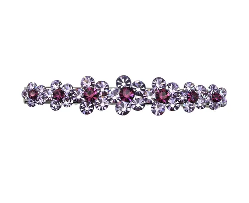 Vista 17 de Faship Preciosa pinza para el pelo de cocodrilo con diseño floral de cristal AB