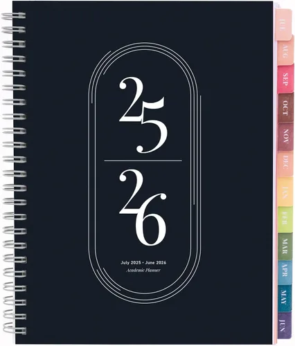 Vista 25 de Rileys - Agenda académica 2026-2027, agenda diaria, semanal y mensual, julio de 2026 a junio de 2027, páginas de notas para estudiantes