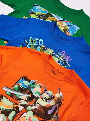 Vista 2 de Teenage Mutant Ninja Turtles Nickelodeon - Camiseta para niño (3 unidades)