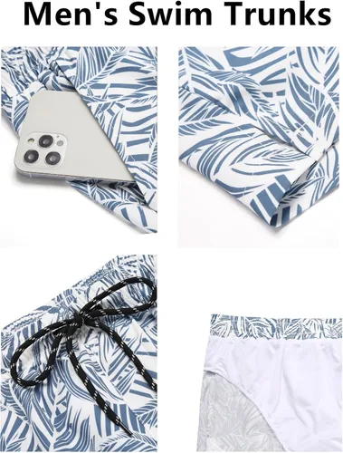 Vista 5 de COOFANDY - Traje de baño para hombre de secado rápido