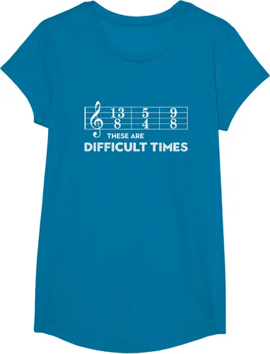 Vista 79 de Musician - Camiseta con texto en inglés "These are Difficult Times", talla S