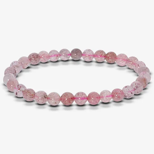 Vista 605 de Gem Avenue Handmade Round Bead Stretch Bracelet Unisex Natural Stone Beaded Jewelry for Men & Women, Elastic Wristband for Daily Wear