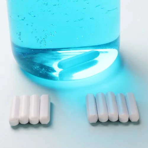 Vista 3 de Ks-Tek 10 barras de agitación magnética PTFE de 1.181 in (1.18 pulgadas), color blanco, barra de laboratorio, barra de placa de agitación, imán